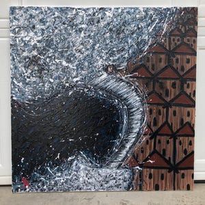 Original Tornado acrylic painting