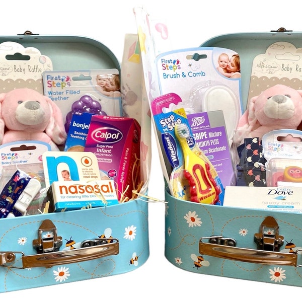 Twins New Parent Survival Kit | Baby Shower Gift | New Parent Gift | New Baby Hamper | Gender Reveal Party Gift | New Baby Gift