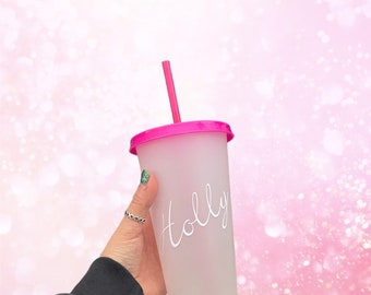 Personalised Colour Changing Cold Cup | Personalised Drinks Cup | Personalised Gifts | Cups With Names | Travel Cup | Reusable Cups