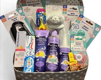 Kit de supervivencia para padres primerizos - Edición definitiva / Regalo para baby shower / Regalo para padres primerizos / Cesta para bebé / Regalo para fiesta de revelación de género