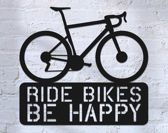 Personalized Road Bike Metal Sign: Custom Cycling Art, Bike Shop Decor, Cycling Gifts