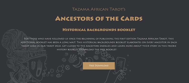 Black Tarot Cards Deck with Guidebook: Explore the Power of Divination with Our African Translation of Traditional Tarot deck image 9