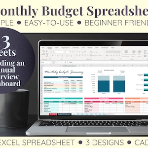 Monthly budget spreadsheet | Simple and easy-to-use | Beginner friendly | Excel spreadsheet | CANADIAN edition