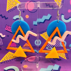 80's Memphis Style Earrings