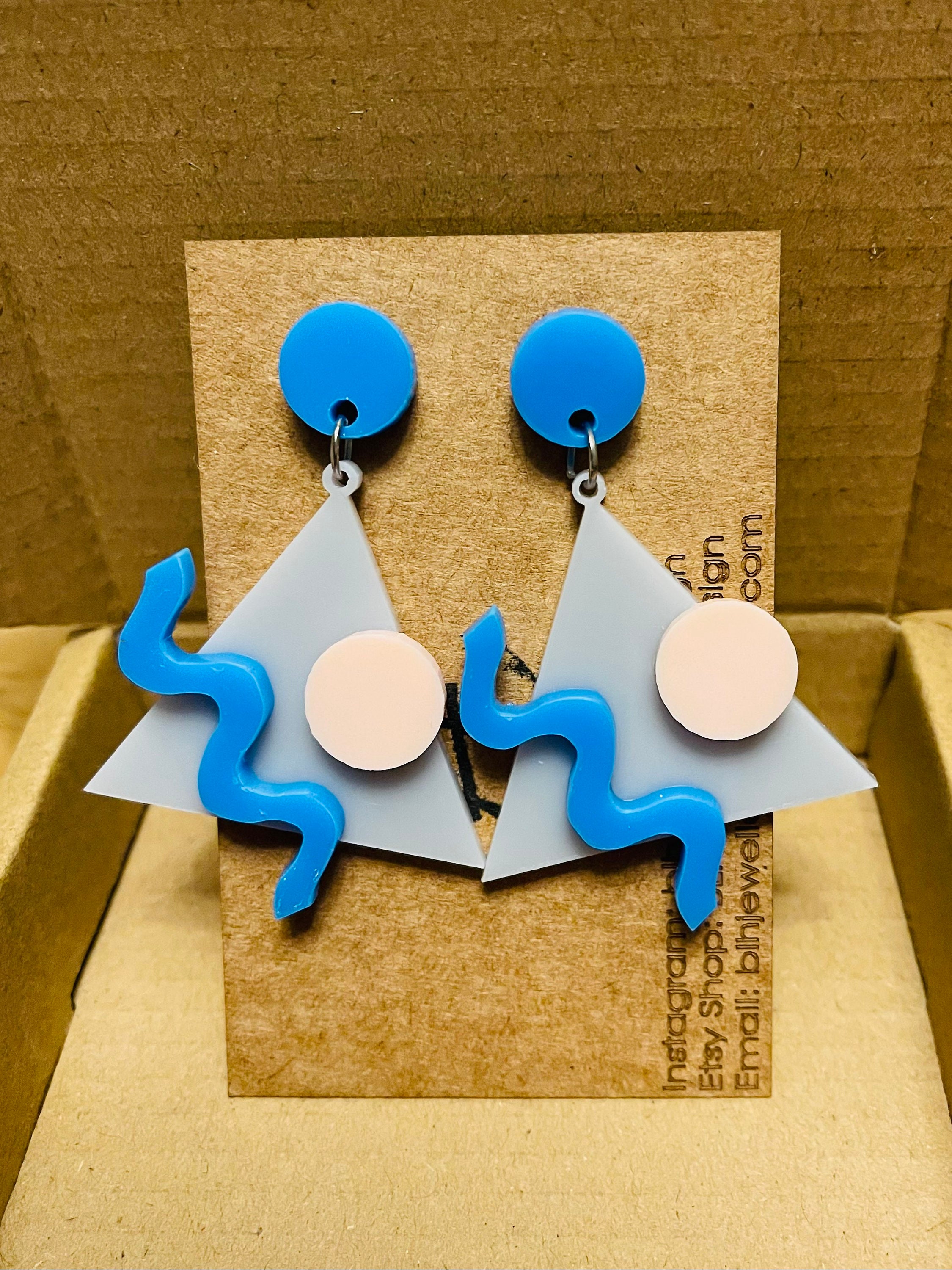 80 s Memphis Style Earrings
