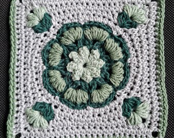 GRANNY SQUARE, VIDEO tutorial, Digital download, Square, Add a Pop Of Color To Your Crochet Projects With This Primrose Square Pattern,