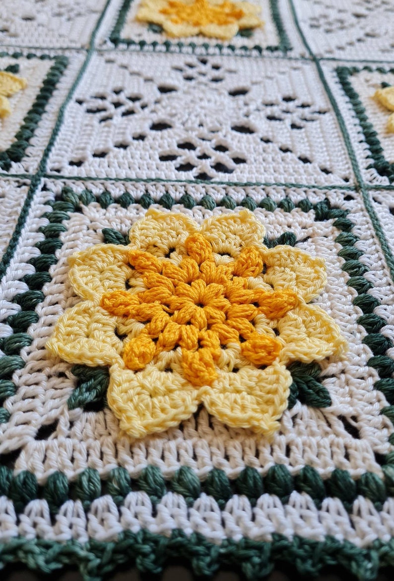 GRANNY SQUARE, CROCHET Square,Add a Pop Of Color To Your Crochet Projects With This Anemone Square Pattern image 10