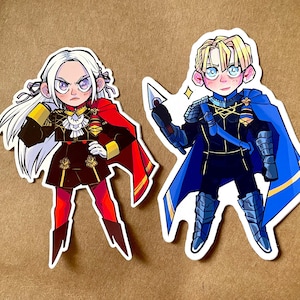 Fire Emblem Three Houses— Dimitri and Edelgard Stickers (DISCOUNTED MISPRINTS)