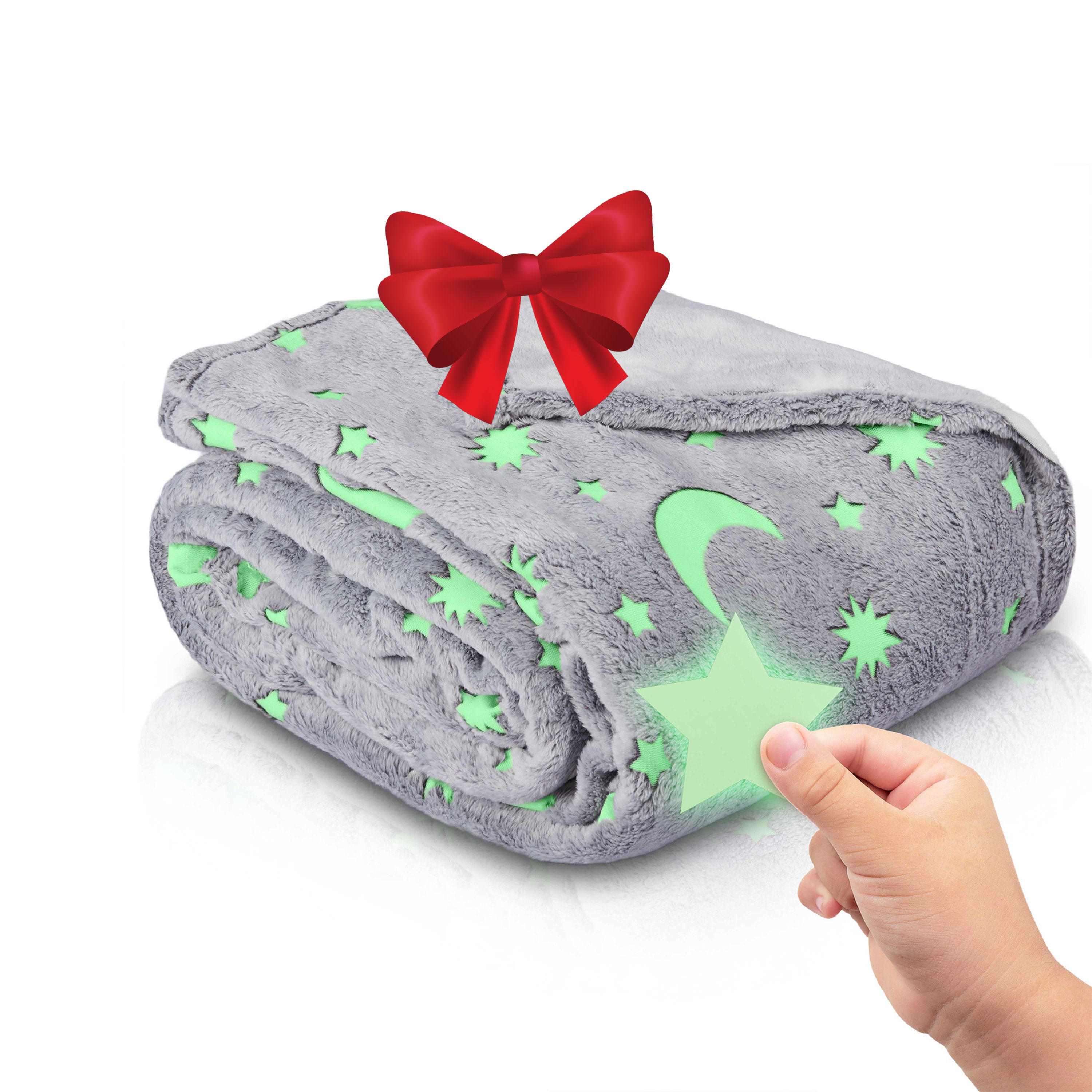 Glow in the Dark Gift Blanket for Girls and Boys 
