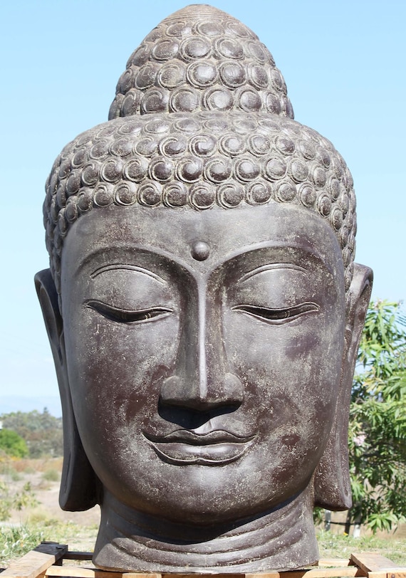 骨董 アンティーク クメール 仏頭 ブッダ Buddha head 仏像 石仏