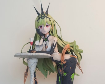 Honkai Impact 3rd Mobius, Papercraft figure, Digital, PDF Template, DIY, A4, 1:6 Figure