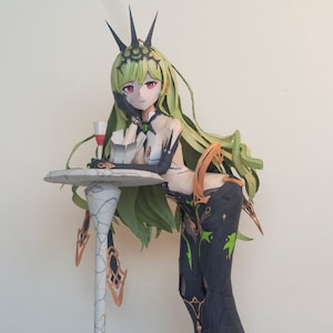 Honkai Impact 3rd Mobius, Papercraft figure, Digital, PDF Template, DIY, A4, 1:6 Figure