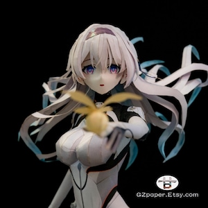 Honkai Star Rail; FireFly, Papercraft figure, Digital, PDF Template, DIY, A4, 1:6 Figure