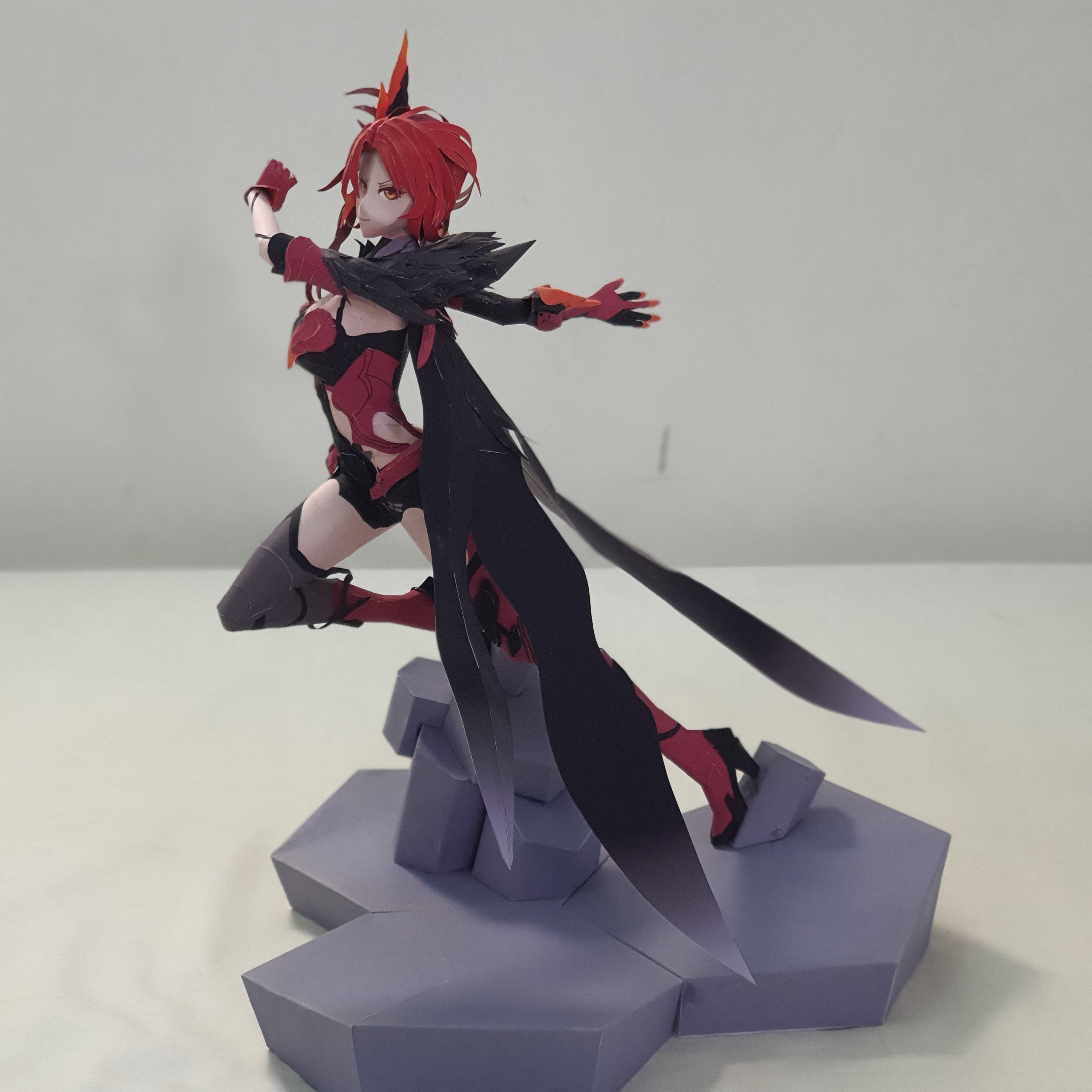 Honkai Impact 3 Murata Himeko Vermillion Knight, Papercraft Honkai Impact 3 Murata Himeko Vermillion Knight, Papercraft
