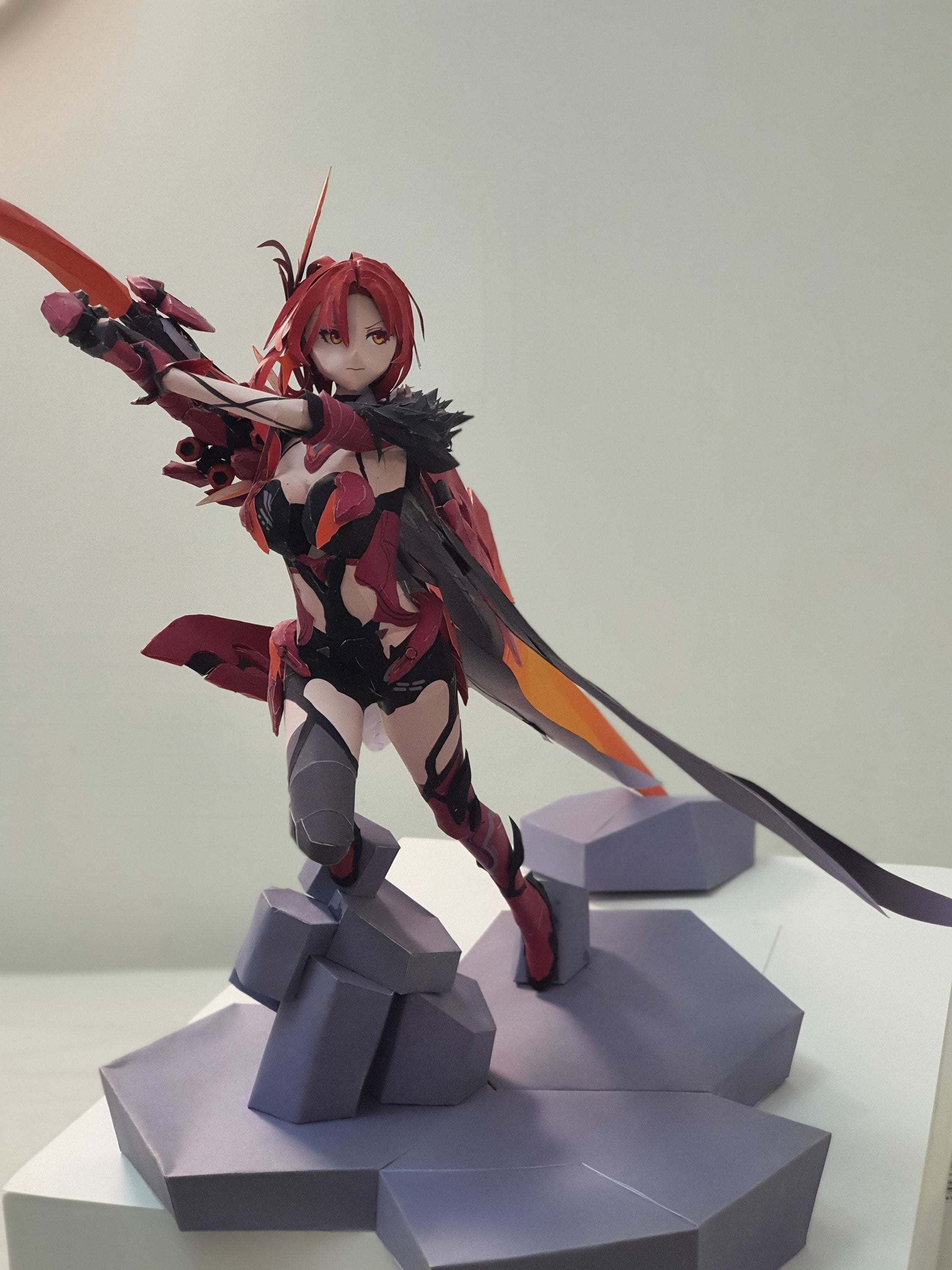 Honkai Impact 3 Murata Himeko Vermillion Knight, Papercraft Honkai Impact 3 Murata Himeko Vermillion Knight, Papercraft