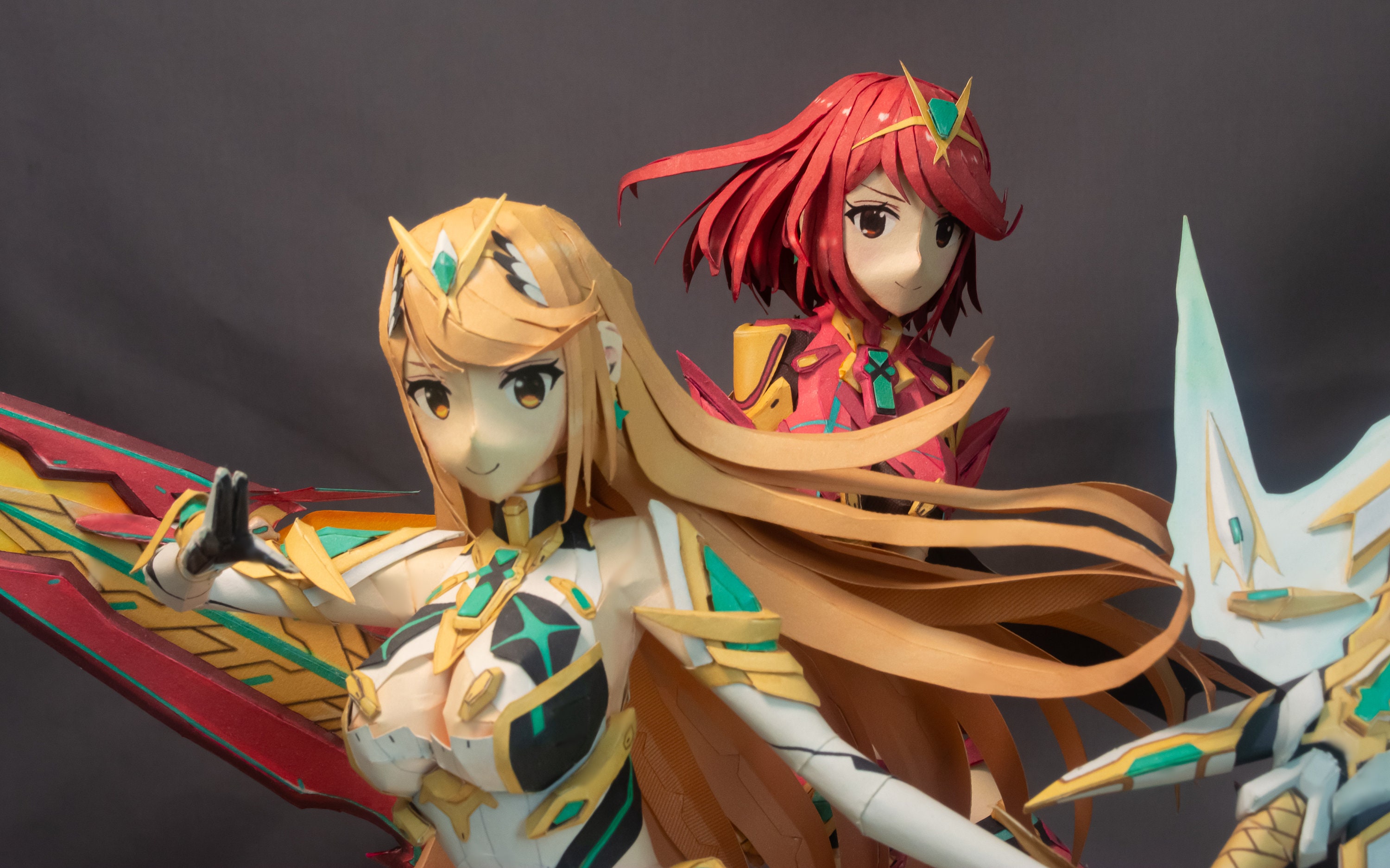 Home & Lvng Home Décor Xenoblade Chroncles 2 Mythra Hkar Pyra Homura Acrylc Stand Fgure - Foto 8