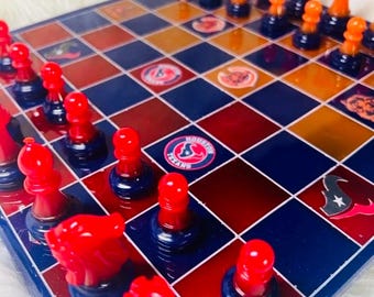 Custom Double Team Resin Game Board | Personalized Sports Team