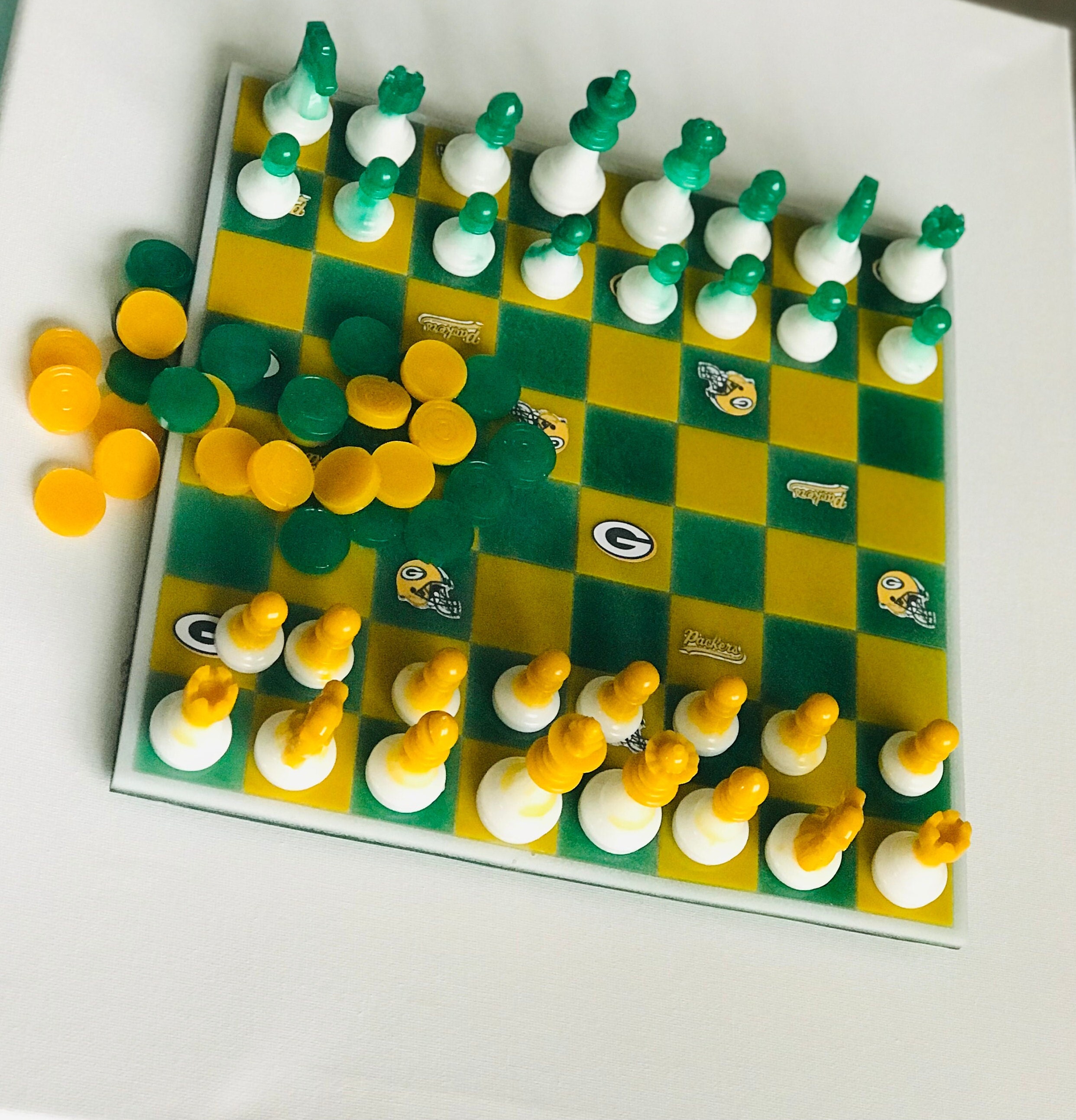 Green Chess Board 18x18 Inch, Chess Grandmaster Williams Chess