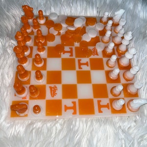 Vols Chessboard, Custom Chess set, Customizable Gifts, Chessboard, Custom Chessboard, Personalized Gift, Tennessee, Football