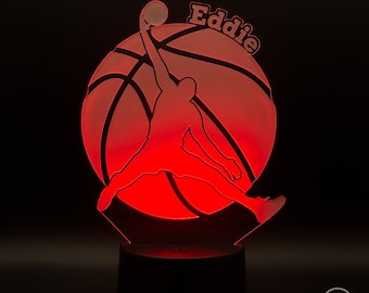 Personalizable LED Table Lamp Basketballer – The perfect gift for basketball players
