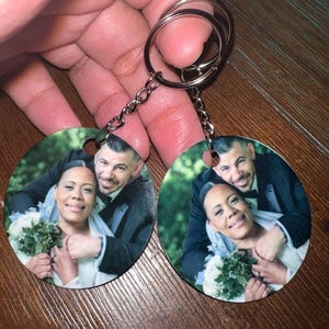 Personalized Photo Keychain, Custom keychain