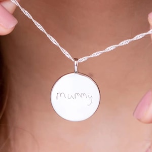 Handwriting Jewelry Gift - Actual Handwriting Necklace - Real Handwriting on Jewellery - Mummy Gifts - Wife Gifts - Friendship Necklaces UK