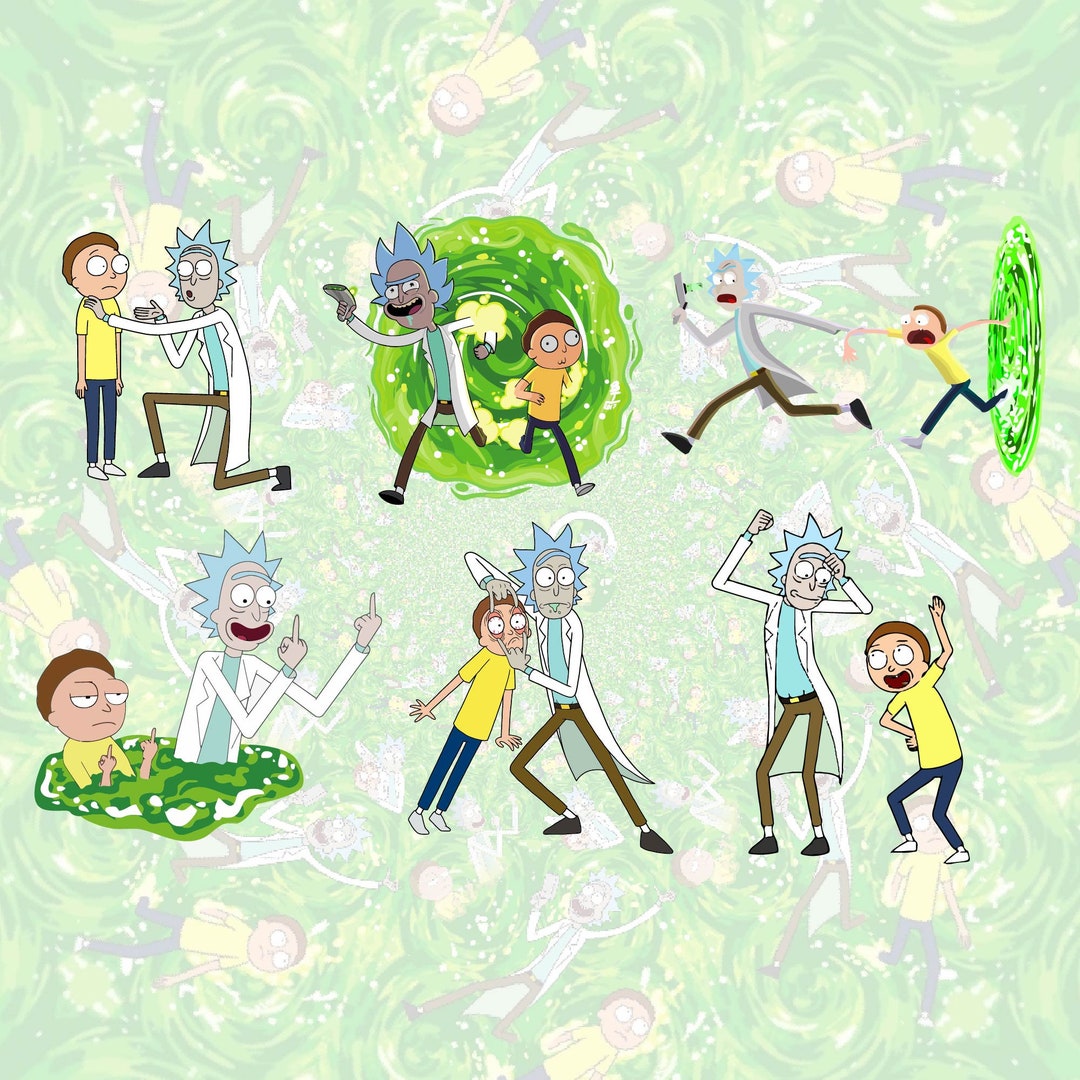 Rick and Morty Svg Rick Morty Sticker Rick Morty Svg Bundle Rick and