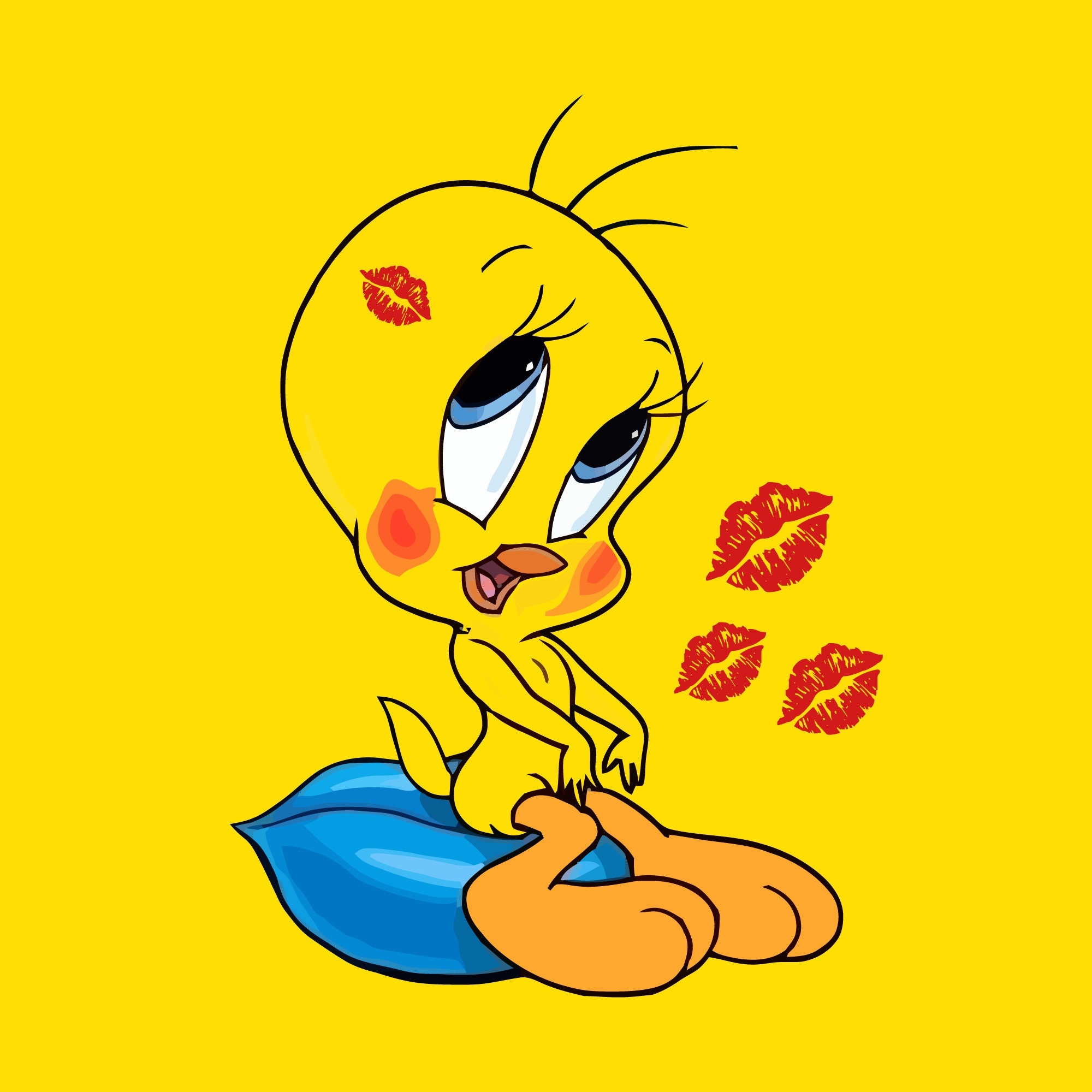 Tweety Bird Svg Tweety Bird Printable Digital Stickers Cartoon Svg Svg