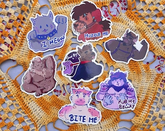 Furry Gayslop 3 inches stickers