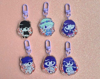 Omori Acrylic Keychain - Sunny Basil Mari Hero Kel Aubrey