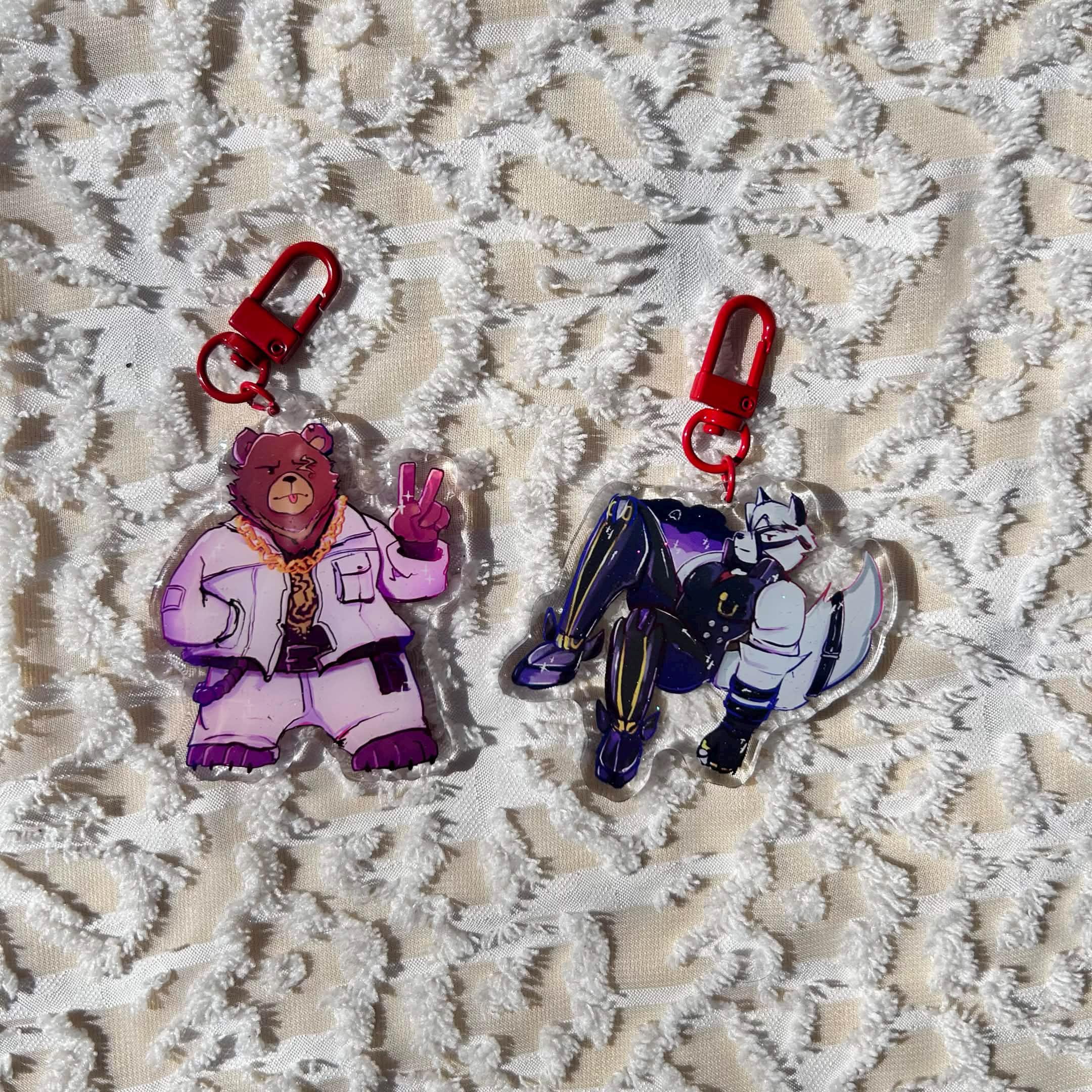 Von Lycaon & Ben Bigger Keychain - Zenless Zone Zero Acrylic Charm