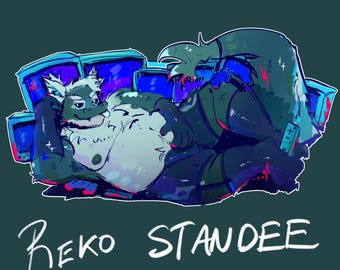 Reko Acrylic Standee  - furry dragon bara