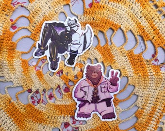 Lycaon & Ben Bigger - duo set stickers zzz zoneless zone zero