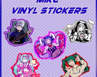 VOCALOID Miku collection stickers - godish roki retry now donut hole culture