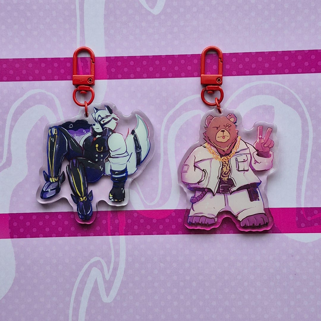 Von Lycaon & Ben Bigger Keychain - Zenless Zone Zero Acrylic Charm