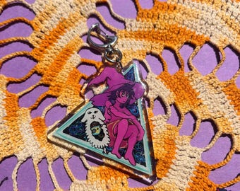 Midnight Gospel Charm - Podcast Keychain Clancy