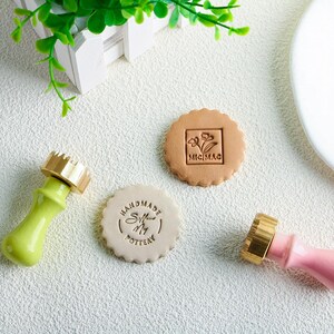 Timbro personalizzato per ceramica, timbro in ceramica con qualsiasi logo, regali per la ceramica, marchio del produttore in ceramica, timbro personalizzato in ceramica