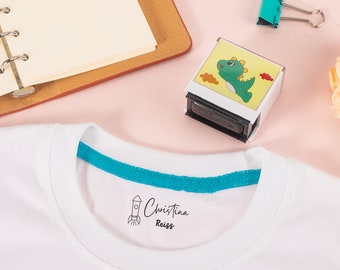 Custom Name Stamp For Clothing | Personalised Clothing Stamp | Custom Name Stamp | Custom Fabric Stamp | Clothing Markers | Textile Stamp