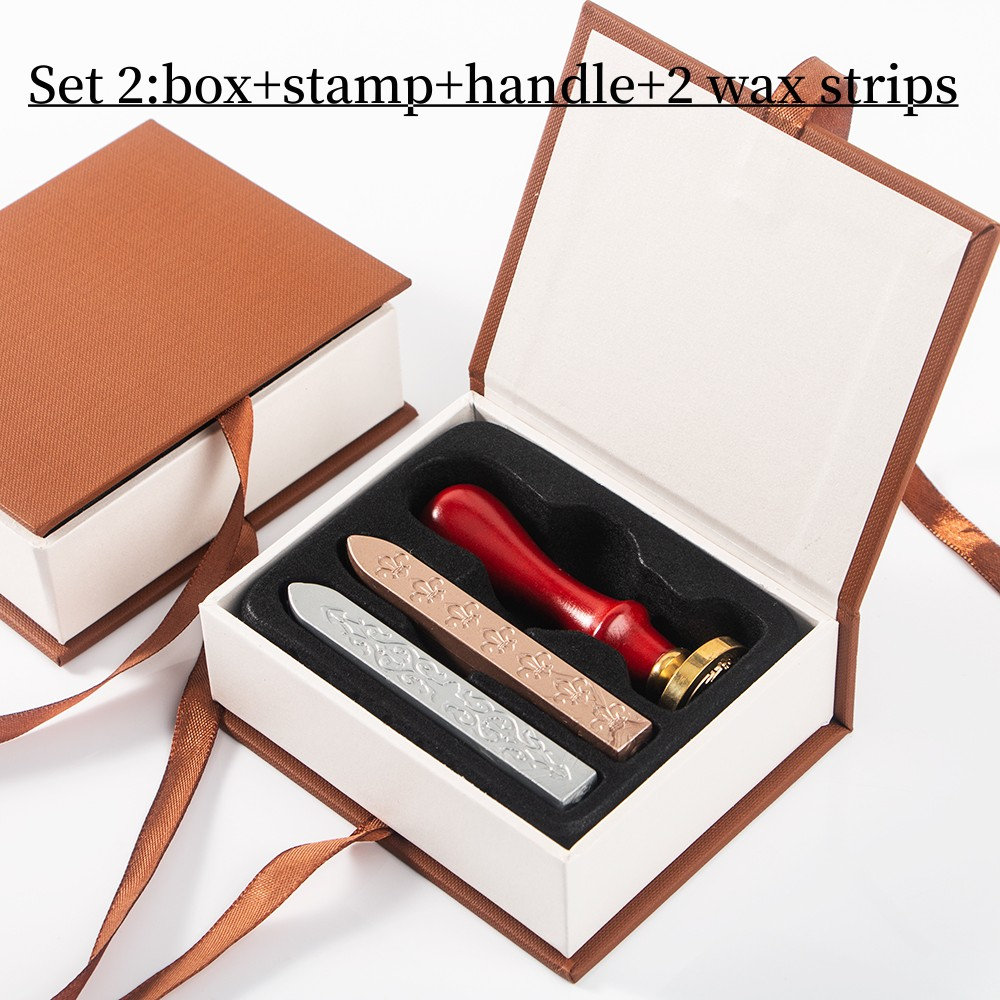 Marbolox Wax Seal Stamp Kit with 5 Designs, 24 Colors (720 Pcs) Wax Seal  Stamp Set, Wax Letter Seal Kit, Wax Stamp Kit for Envelopes, Engagement