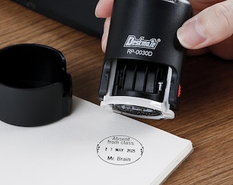 Custom Teacher Checked By Stamp, Teacher Stamp, Date Stamps, Checked By With Date Stamp, Date and Name Stamps, Adjust Date Stamps