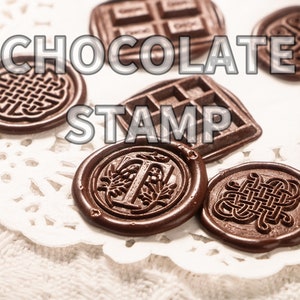 Personalized Chocolate Stamp,Personalized Stamps, Wedding Chocolate Stamps,Custom Logo Chocolate Mold, Chocolates Seal,Donuts, Cookies image 2