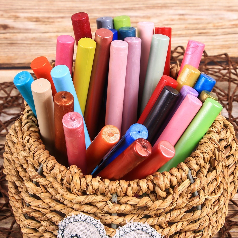 70Pcs Colorful Hot Melt Glue Stick Adhesive Wax Stick for DIY Craft  Painting Decoration Tool