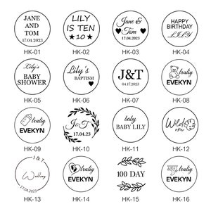 Timbro personalizzato per cioccolato, timbro personalizzato, stampo per cavità, kit sigillo di cera, diametro 30 mm, stampo per biscotti/cottura, kit timbro sigillo di cera per matrimonio