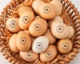 Custom Egg Laid Date Stamp For Egg Cartons, Eggs Carton Stamp With Chicken Date, Perpetual Calendar Stamp For Food Package Stamps, Egg Stamp