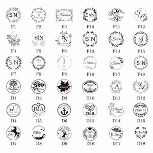 Wax Stamp Custom,Wax Seal Stamp Custom Kit,Personalise Wax Stamp,Wedding Card Initial,Monogram Wax Stamp,Wedding Envelope Wax Seal Kit