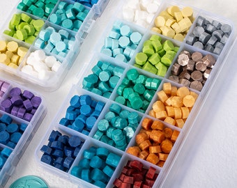 Different Colors Wax Beads Set, Wax Beads Kit, Wax Beads Collection, Sealing Wax Beads, Mixed Wax Beads, Wedding Invitation, Wax Seal Tools
