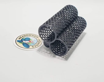 Dual Tube Hive Hide with Magnetic Mount - Moss Ledge and Plants, Aquarium or Terrarium, Perfect Plant Accessory