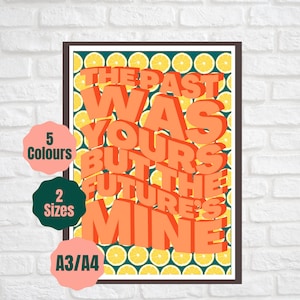 She Bangs the Drums // Cartel inspirado en la música // Indie Lyric Gallery Wall Art Print