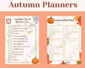 Autumn Planners