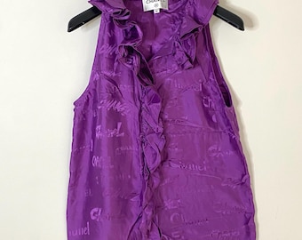 Chanel purple low key tanktop
